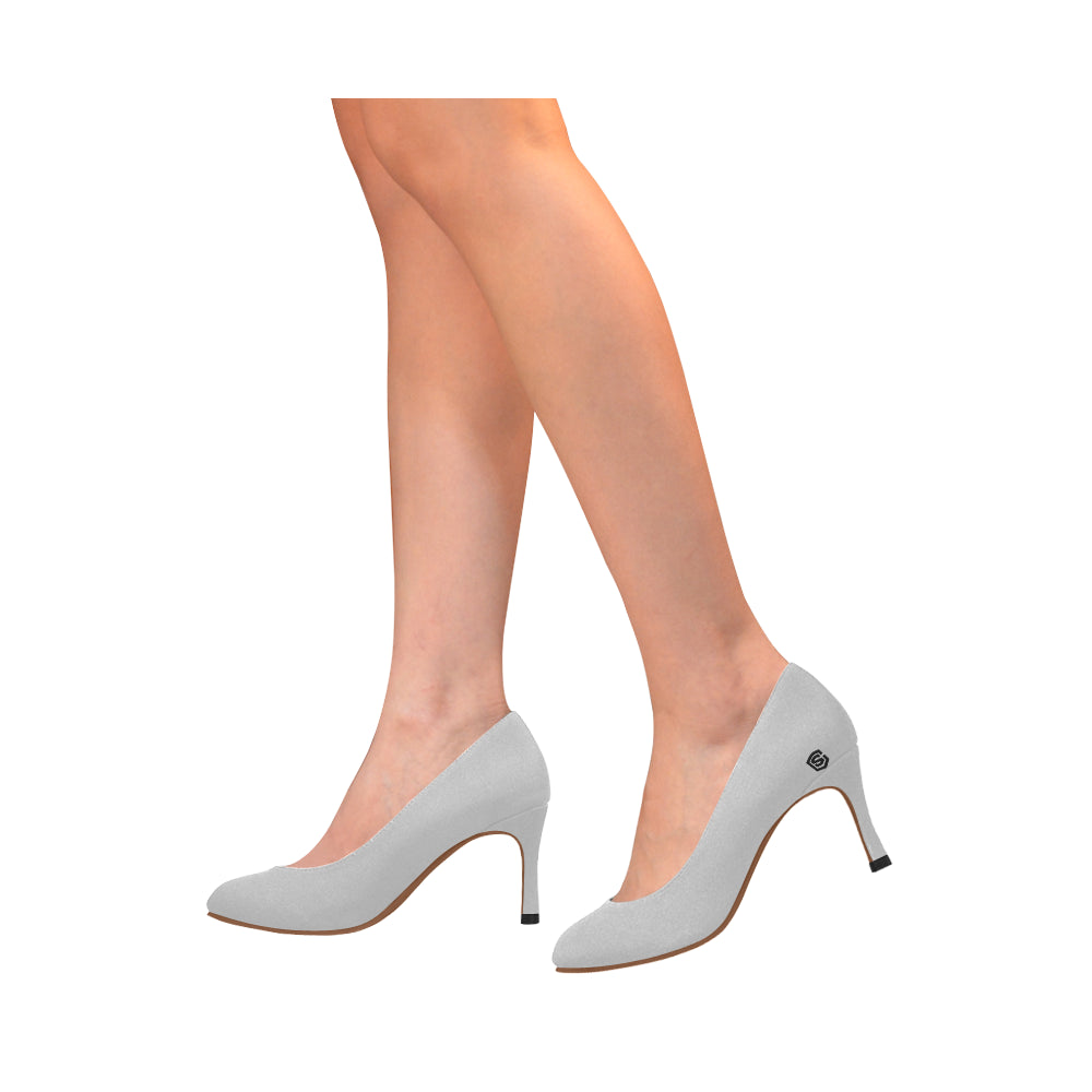 PINK Women's High Heels black logo Women's High Heels (Model 048)