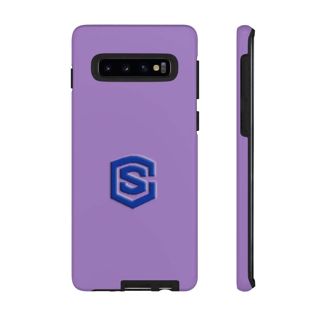 Purple Tough Cases Blue Logo