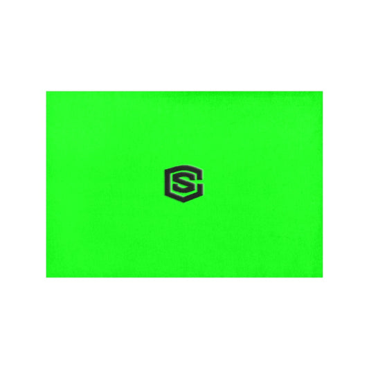 Green Placemats 12" x 18" With Black Logo Placemats 12" x 18" (Set of 2)