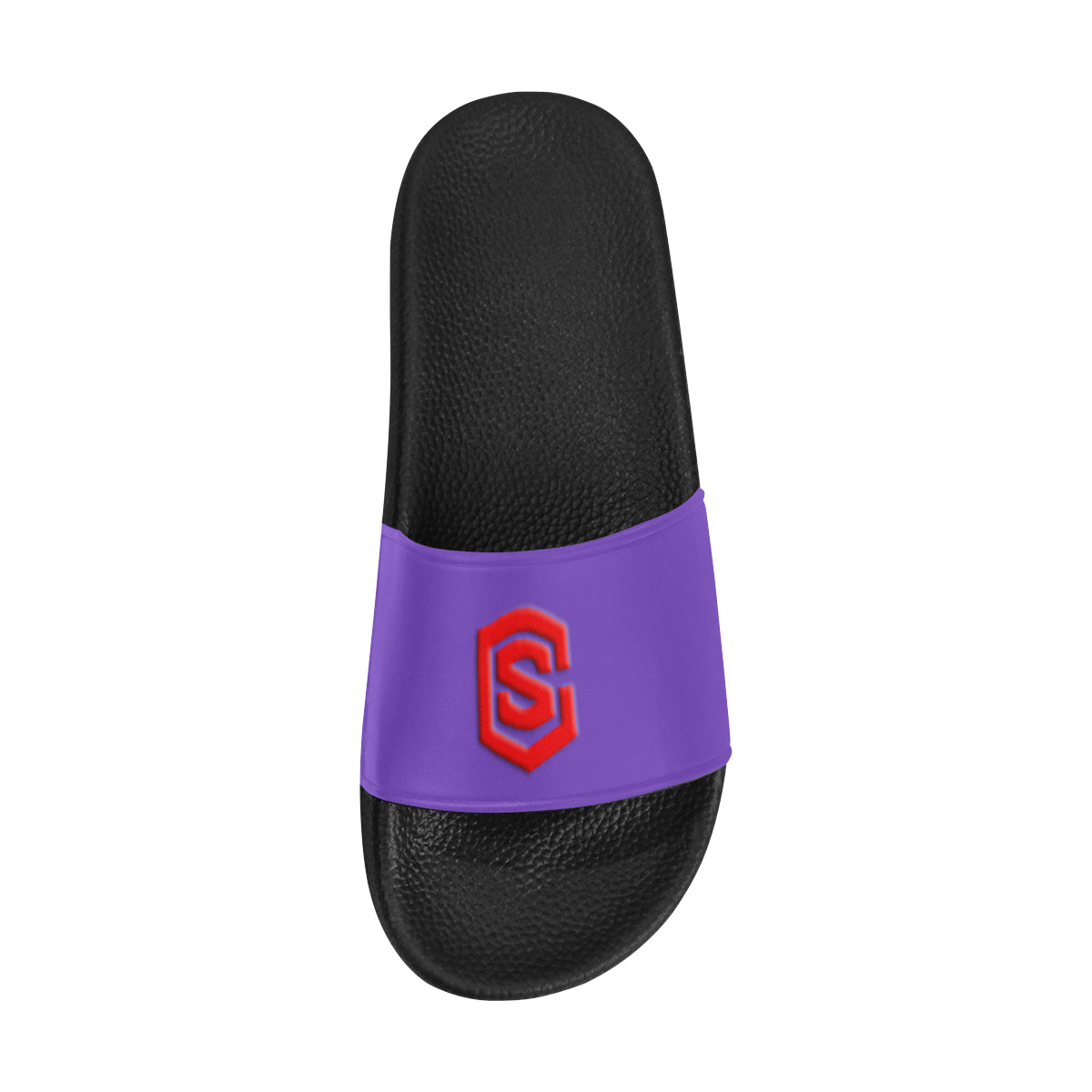 red logo Men's Slide Sandals (Model 057)
