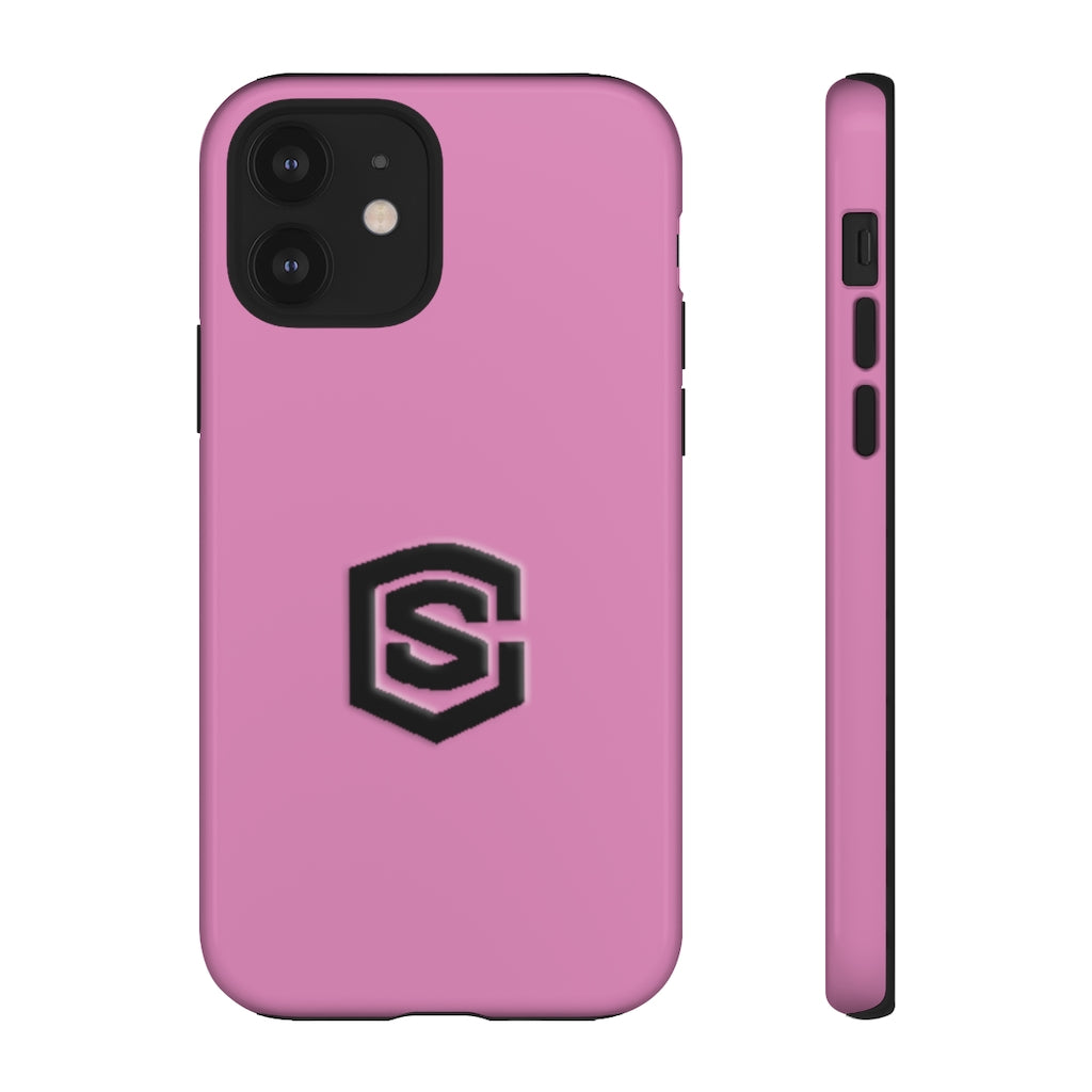 Pink Tough Cases Black Logo