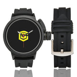 BLACK MEN SPORT WATCH WITH YELLOW LOGO Men's Sport Watch (Model 309)