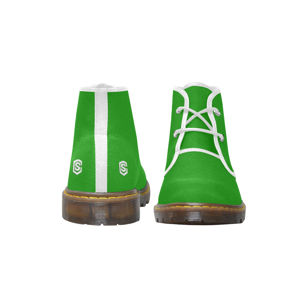 white Men's Canvas Chukka Boots (Model 2402-1)