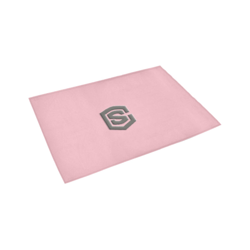 Pink Doormat 24" x 16" (Sponge Material) with Gray Logo Doormat 24" x 16" (Sponge Material)