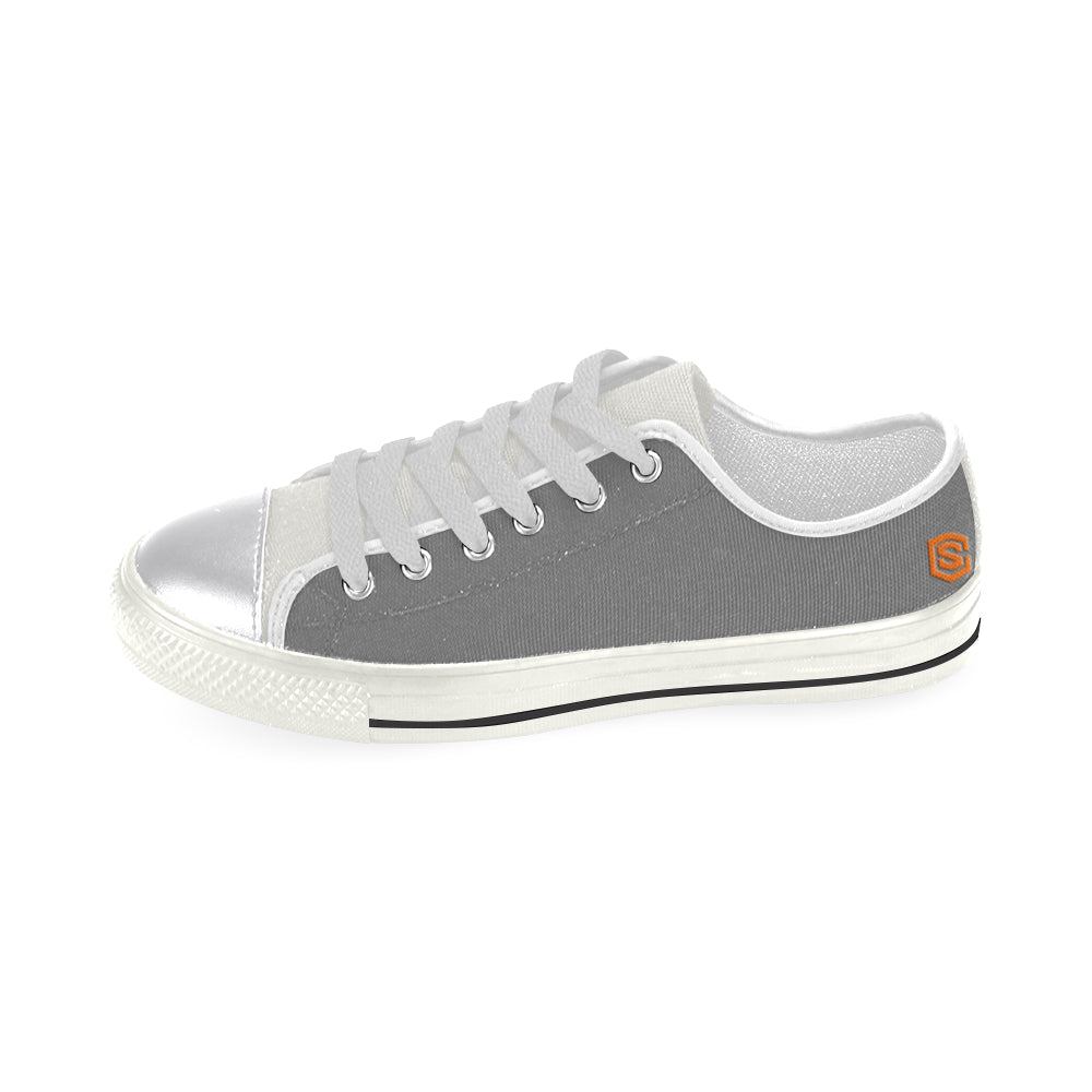 orange logo Women's Classic Canvas Shoes (Model 018)