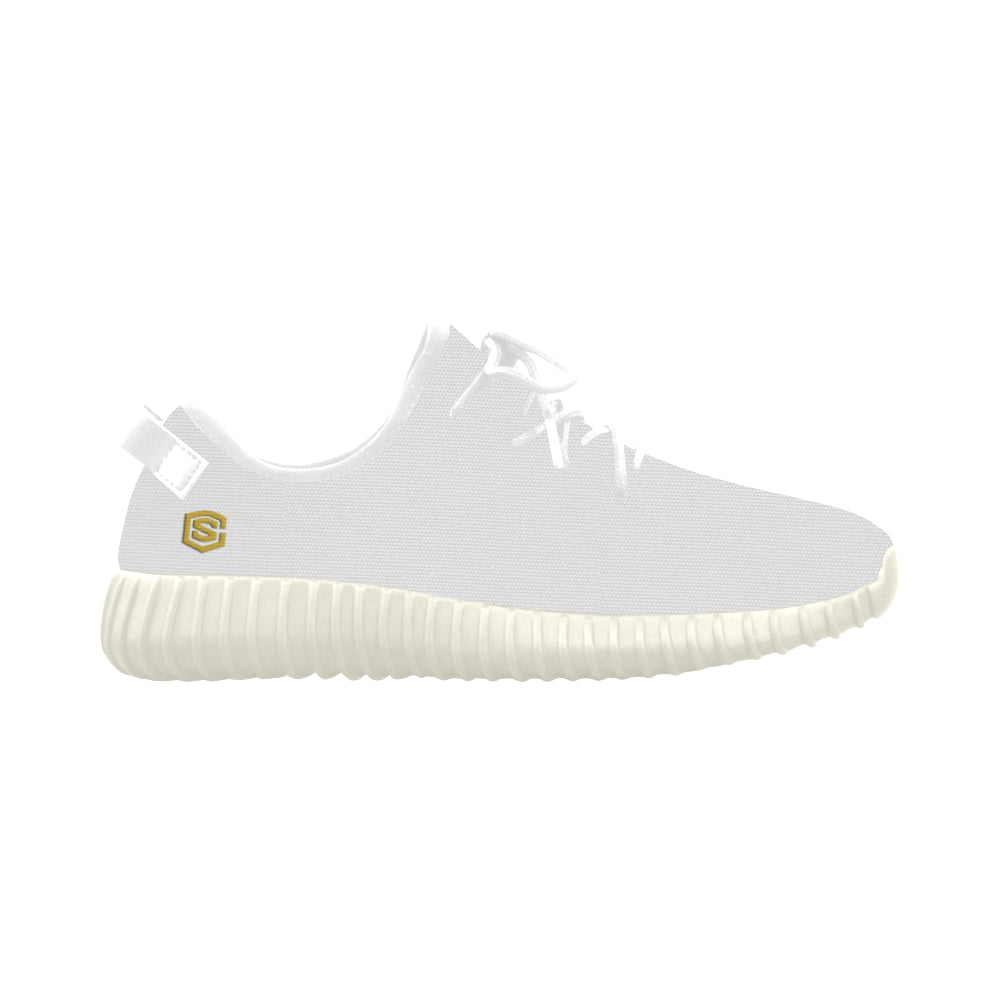 gold logo Grus Women's Breathable Woven Running Shoes (Model 022)