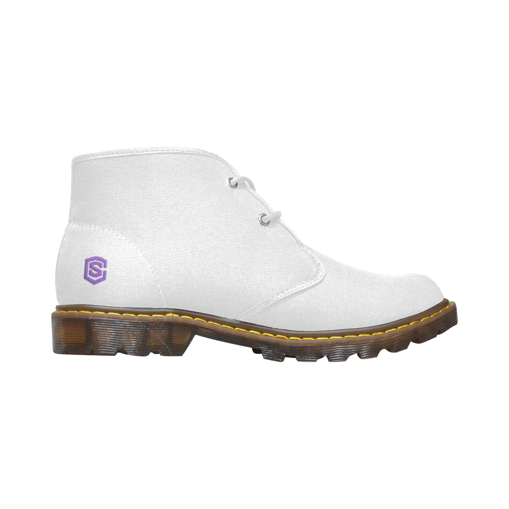 purple Men's Canvas Chukka Boots (Model 2402-1)