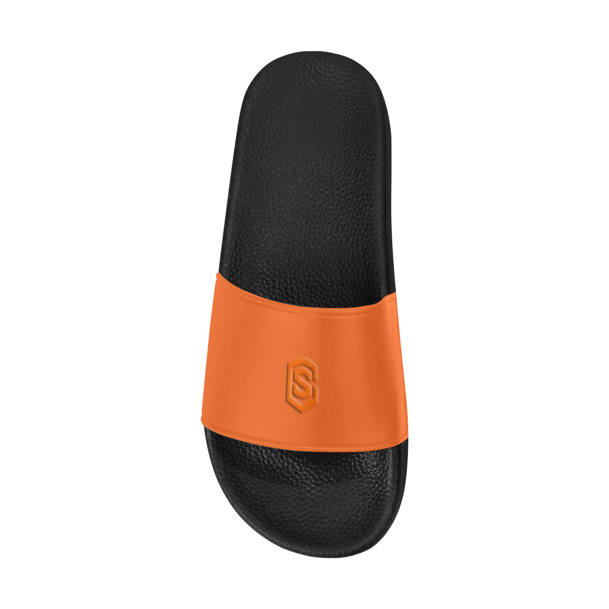 orange logo Men's Slide Sandals (Model 057)