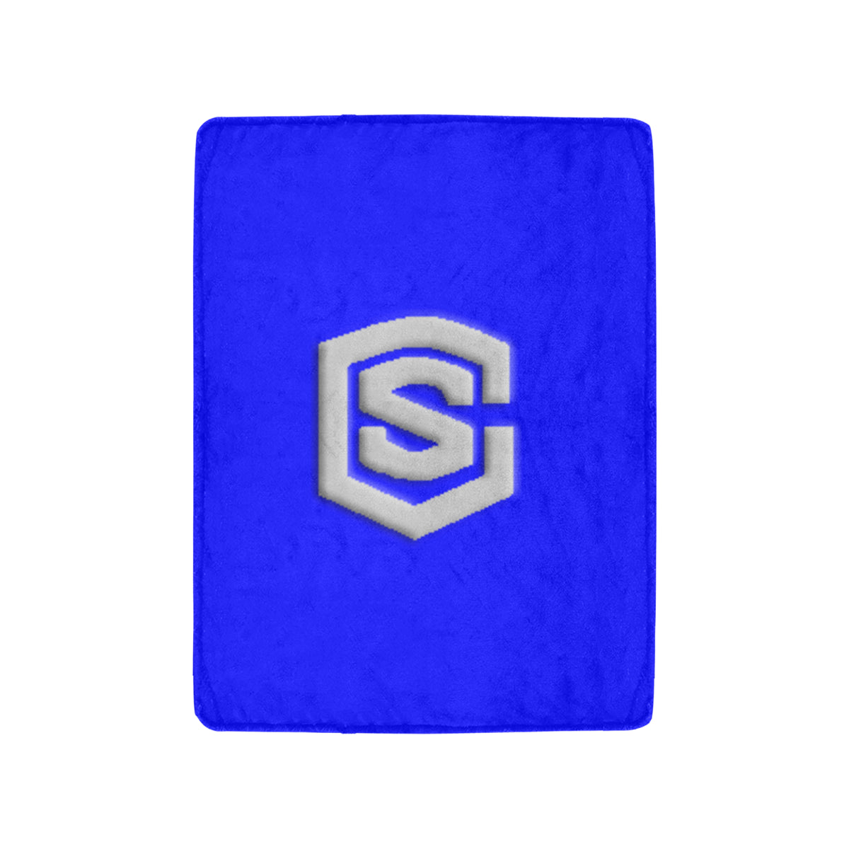 Blue Ultra-Soft Micro Fleece Blanket with Silver Logo Ultra-Soft Micro Fleece Blanket 30"x40"