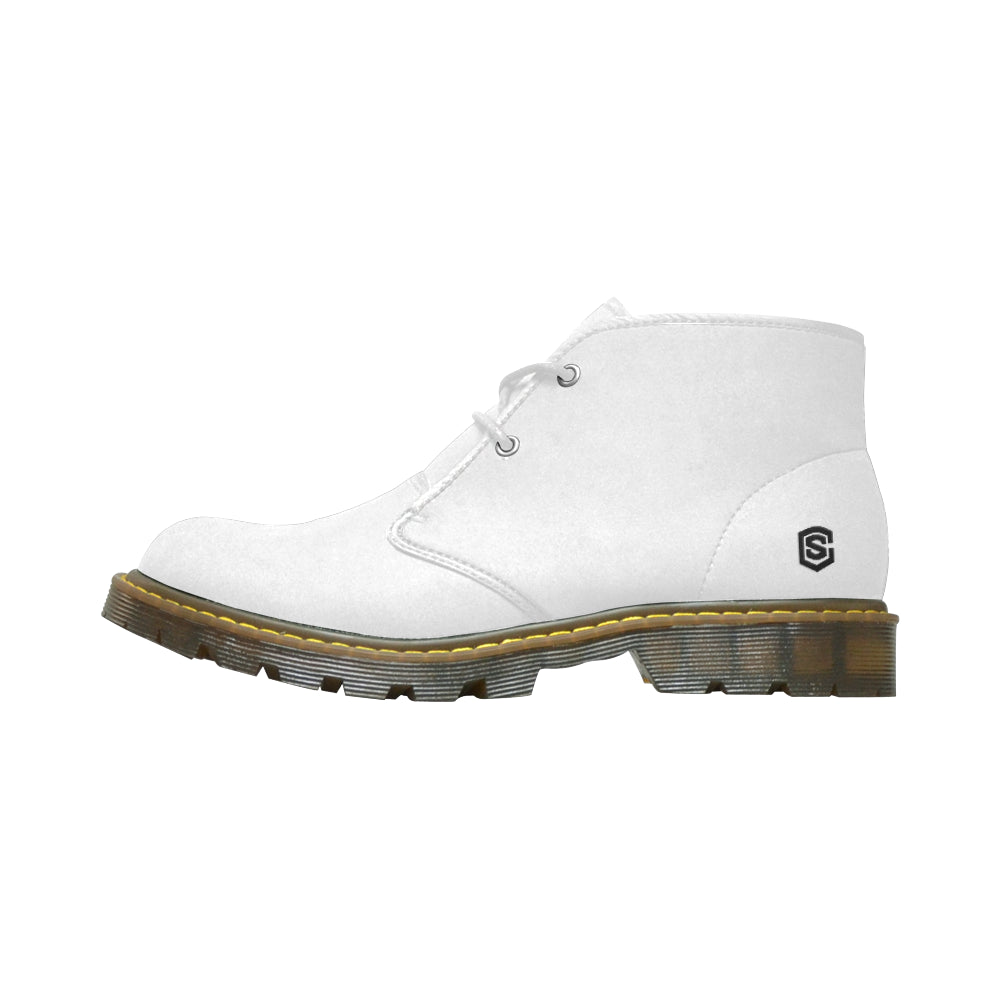 Black Logo Men's Nubuck Chukka Boots (Model 2402)