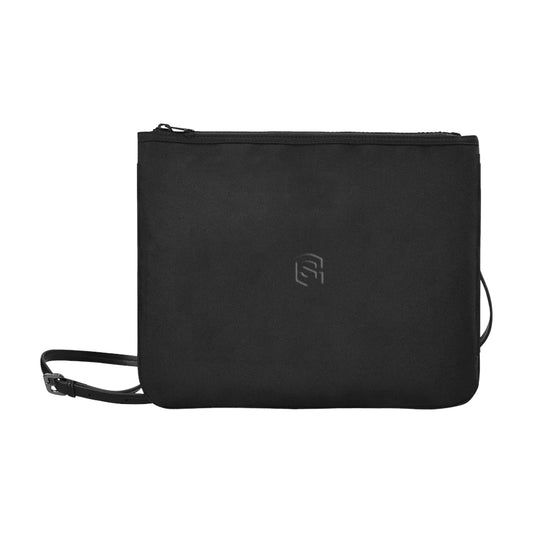 BLACK SLIM CLUTCH BAG black logo Slim Clutch Bag (Model 1668)
