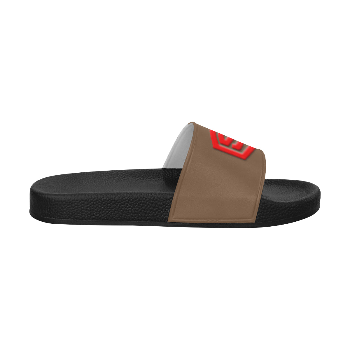 red logo Men's Slide Sandals (Model 057)