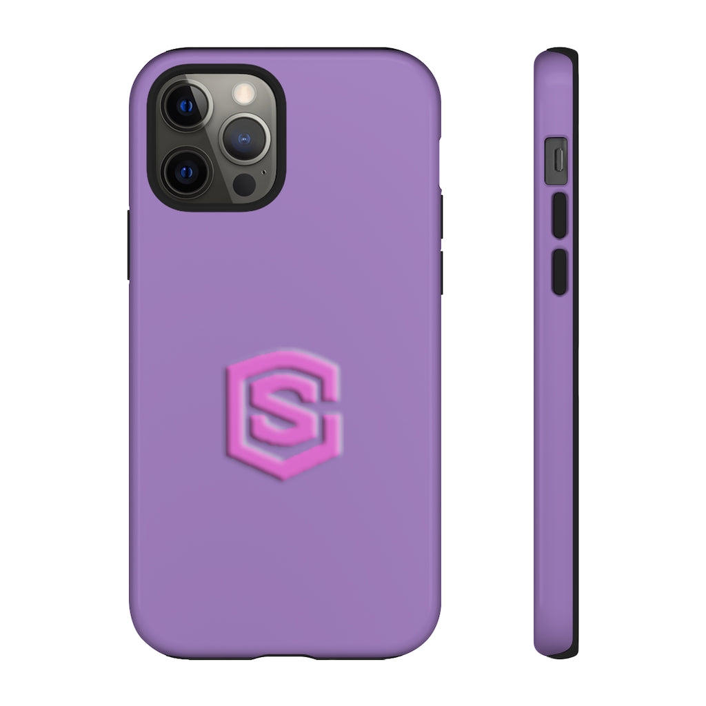 Light Purple Tough Cases Pink Logo