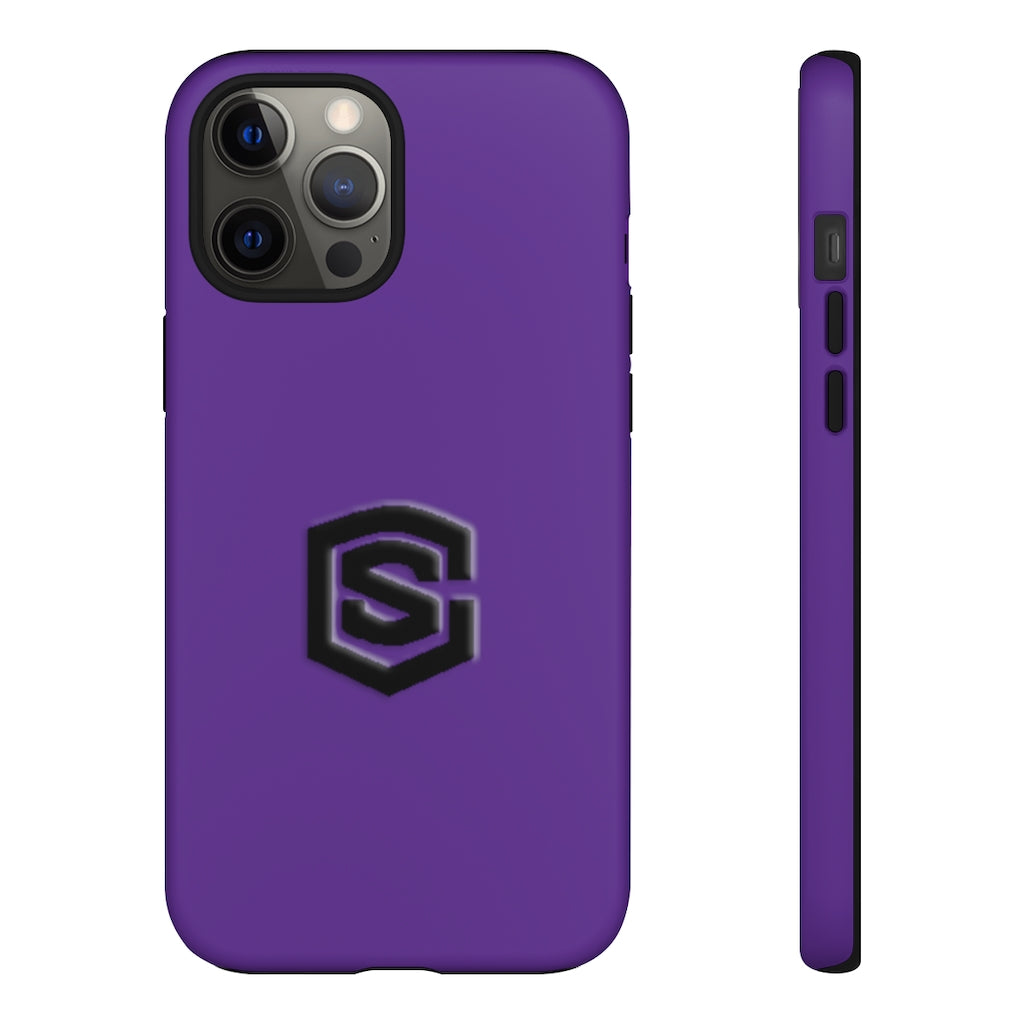 Purple Tough Cases Black Logo