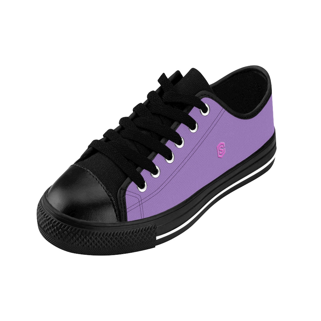 violet Men's Sneakers - pink logo