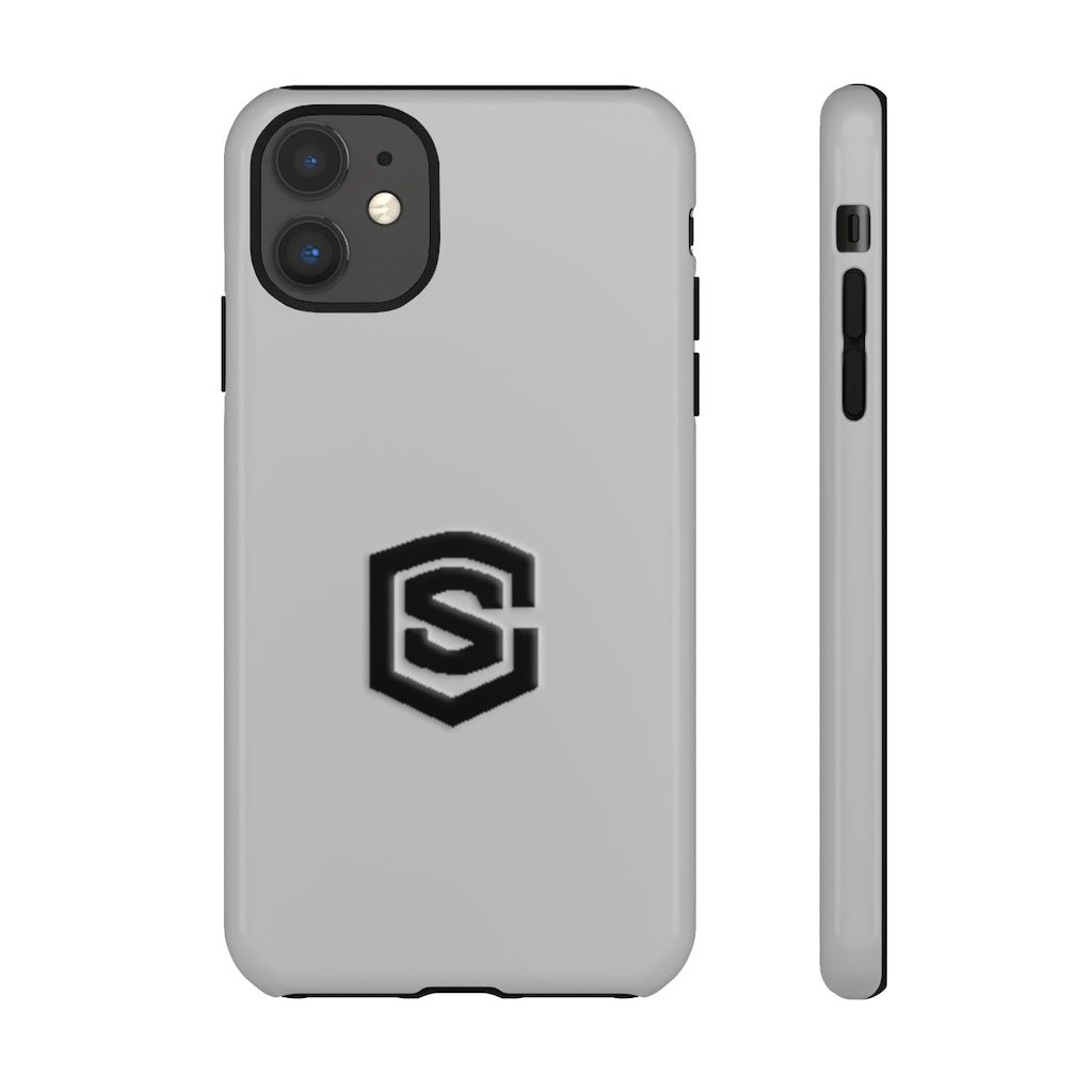 Silver Tough Cases Black Logo