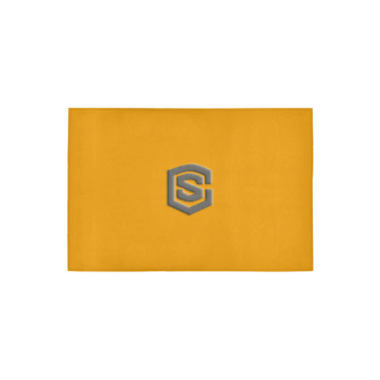 Orange Doormat 24" x 16" (Sponge Material) with Gray Logo Doormat 24" x 16" (Sponge Material)