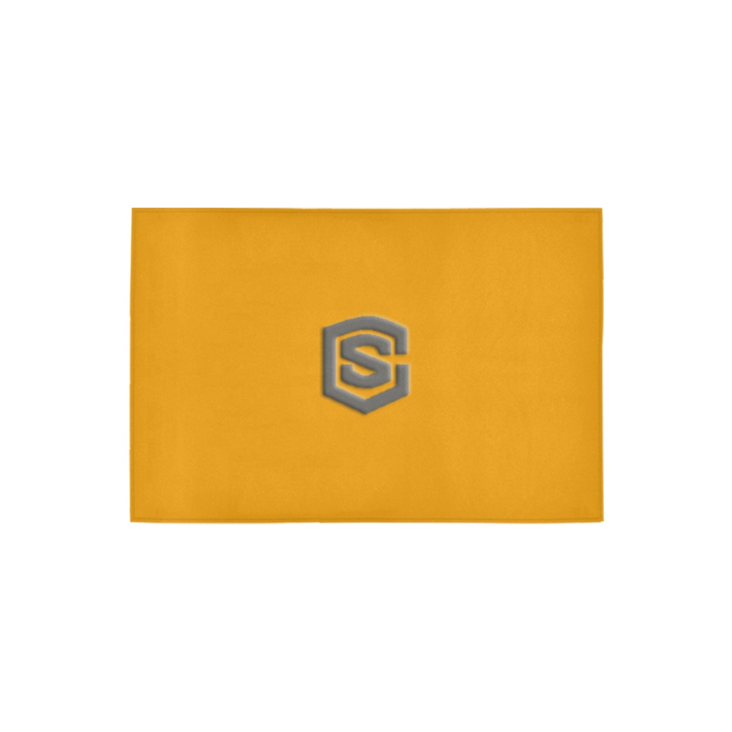 Orange Doormat 24" x 16" (Sponge Material) with Gray Logo Doormat 24" x 16" (Sponge Material)