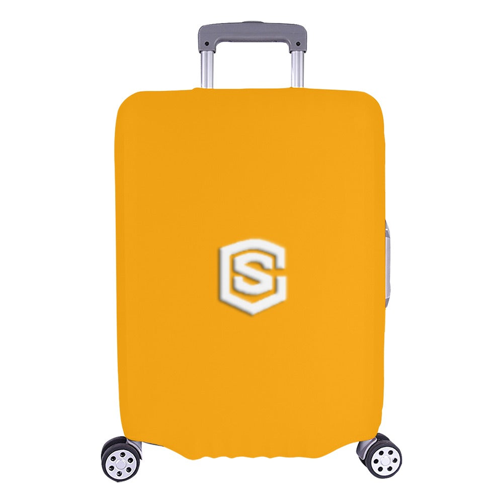 ORANGE LUGGAGE COVER WITH WHITE LOGO Luggage Cover (Large Size) (26"-28")