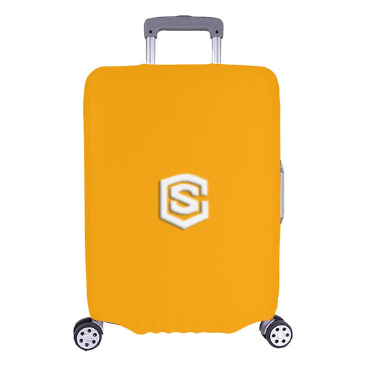 ORANGE LUGGAGE COVER WITH WHITE LOGO Luggage Cover (Large Size) (26"-28")