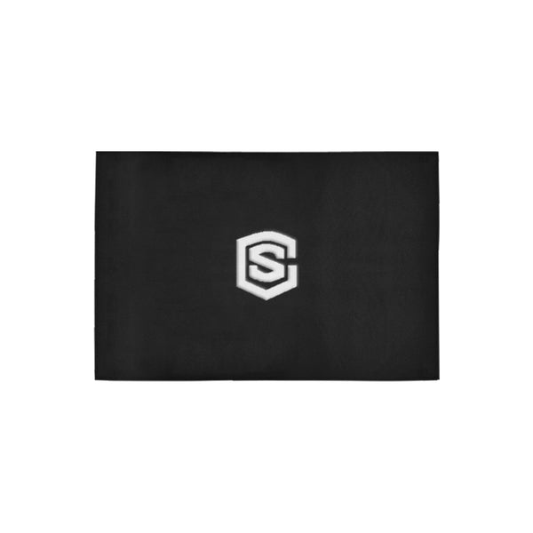 Black Doormat 24" x 16" (Sponge Material) with White Logo Doormat 24" x 16" (Sponge Material)