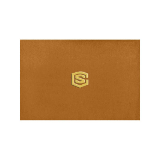 Brown Placemats 12" x 18" With Gold Logo Placemats 12" x 18" (Set of 2)