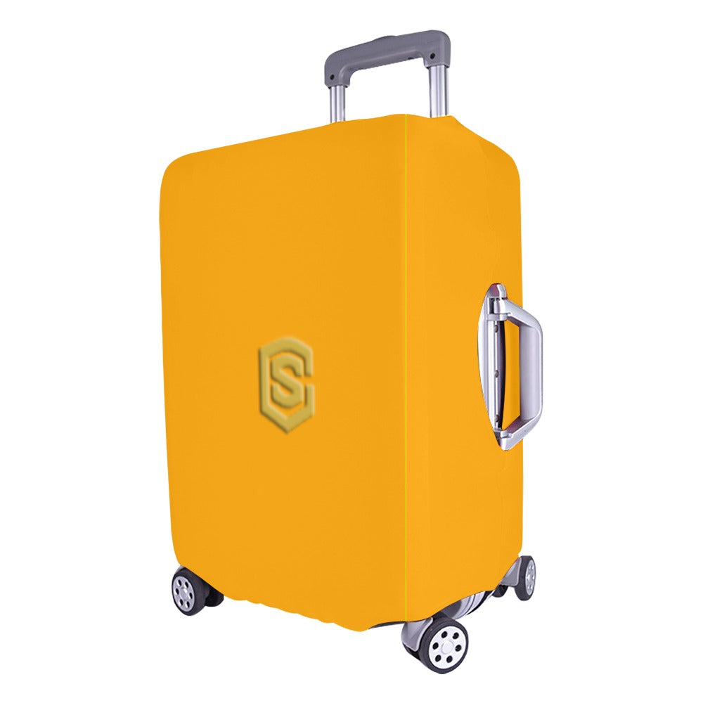 ORANGE LUGGAGE COVER WITH GOLD LOGO Luggage Cover (Large Size) (26"-28")