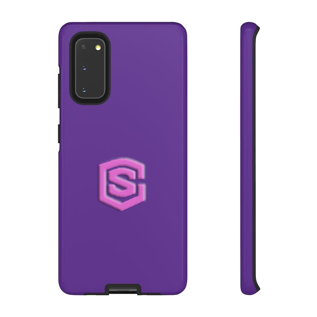 Purple Tough Cases Pink Logo