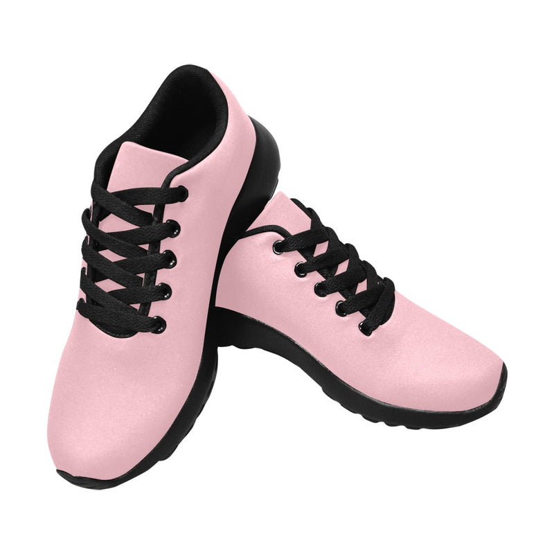 PINK  KID SNEAKER WITH BLUE LOGO Kid's Sneakers (Little Kid / Big Kid) (Model020)