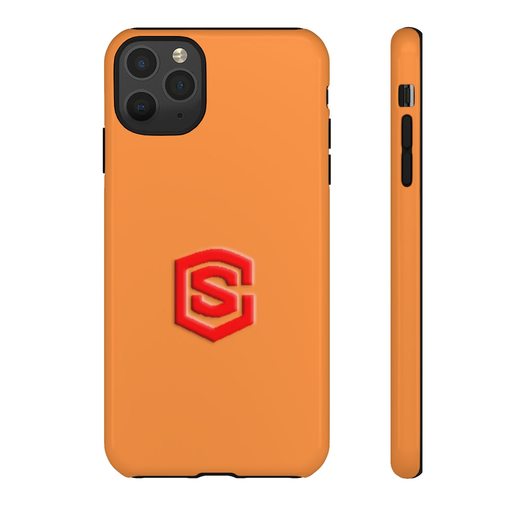 Orange Tough Cases Red Logo