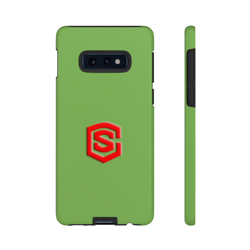 Green Tough Cases Red Logo