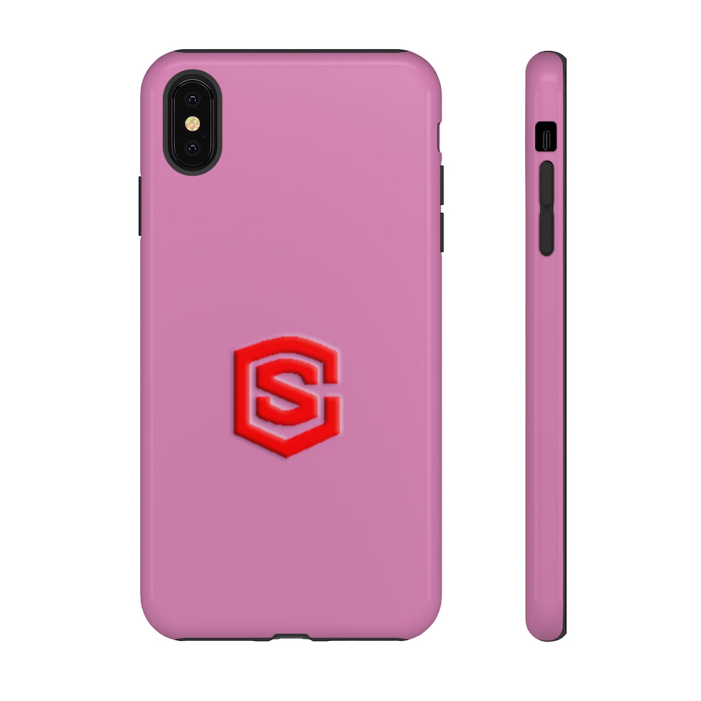 Pink Tough Cases Red Logo