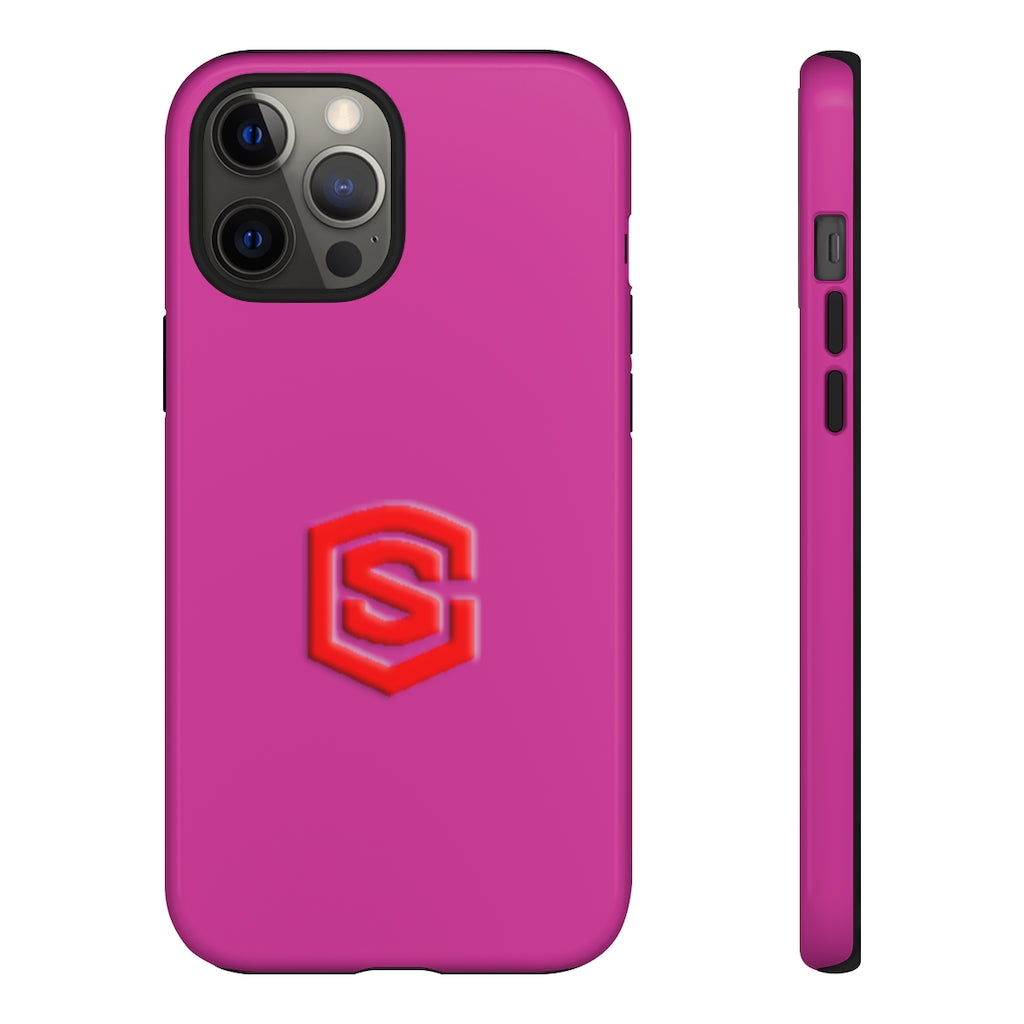 Pink Tough Cases Red Logo