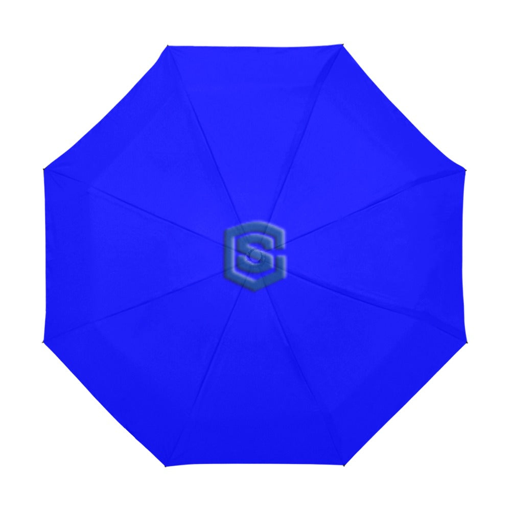 Blue Anti-UV Automatic Umbrella With Blue Logo Anti-UV Automatic Umbrella(Outside Printing)(Model U09)