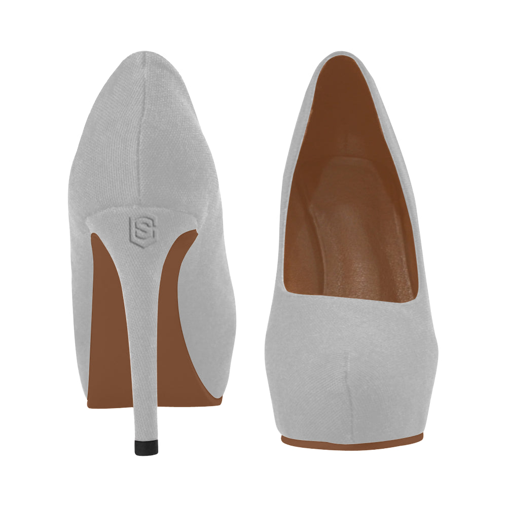 PINK Women's High Heelssilver logo Women's High Heels (Model 044)