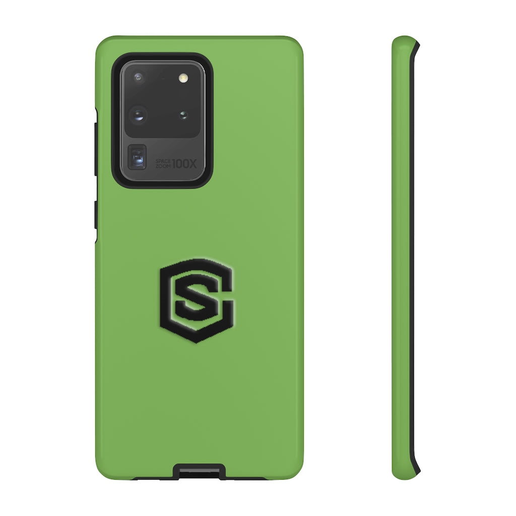 Green Tough Cases Black Logo