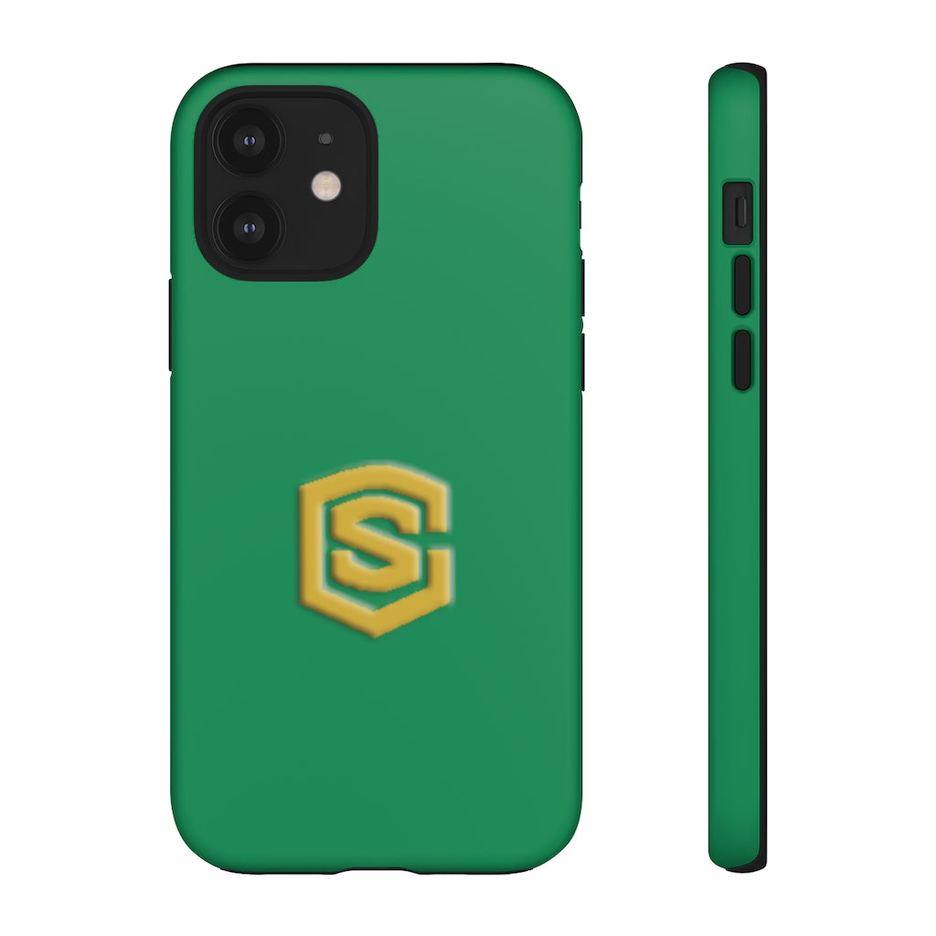 Green Tough Cases Gold Logo