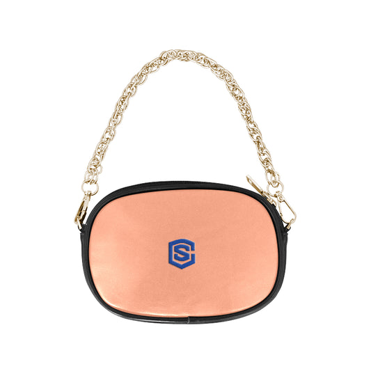 GREEN CHAIN PURSE blue logo Chain Purse (Model 1626)