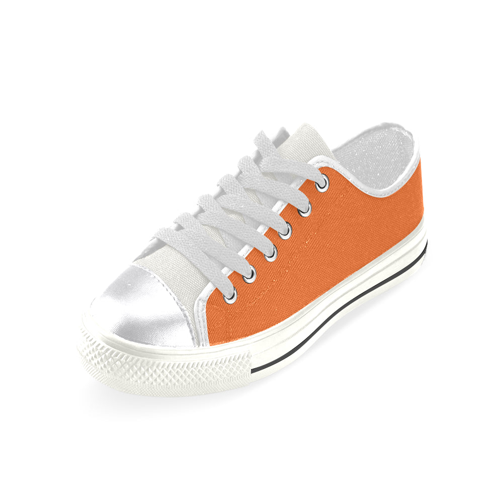 red logo Women's Classic Canvas Shoes (Model 018)