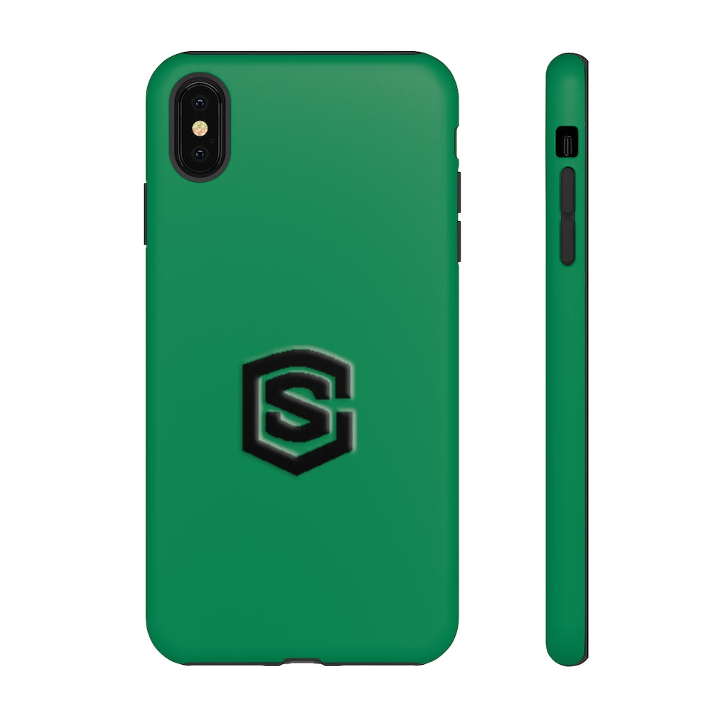 Green Tough Cases Black Logo