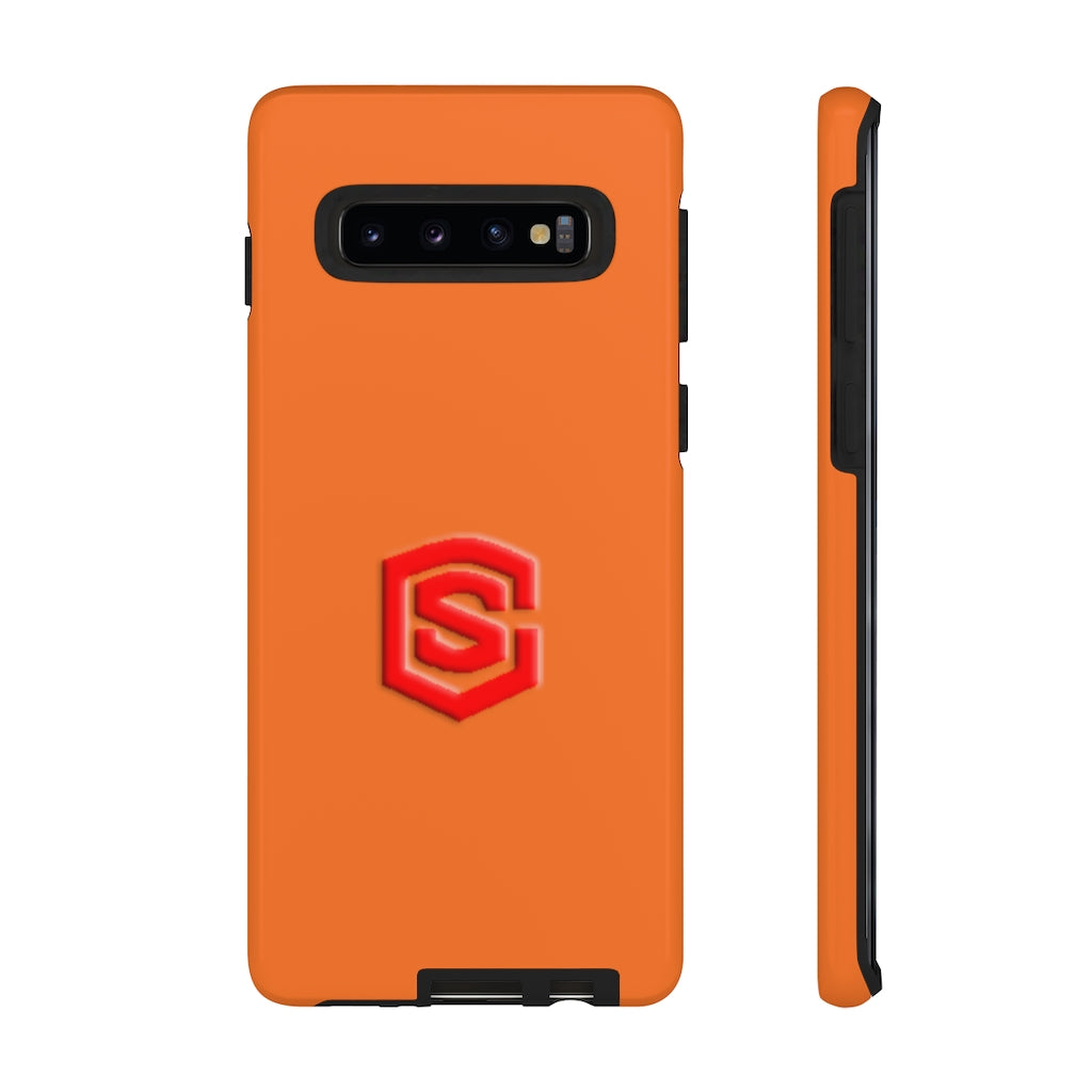 Orange Tough Cases Red Logo