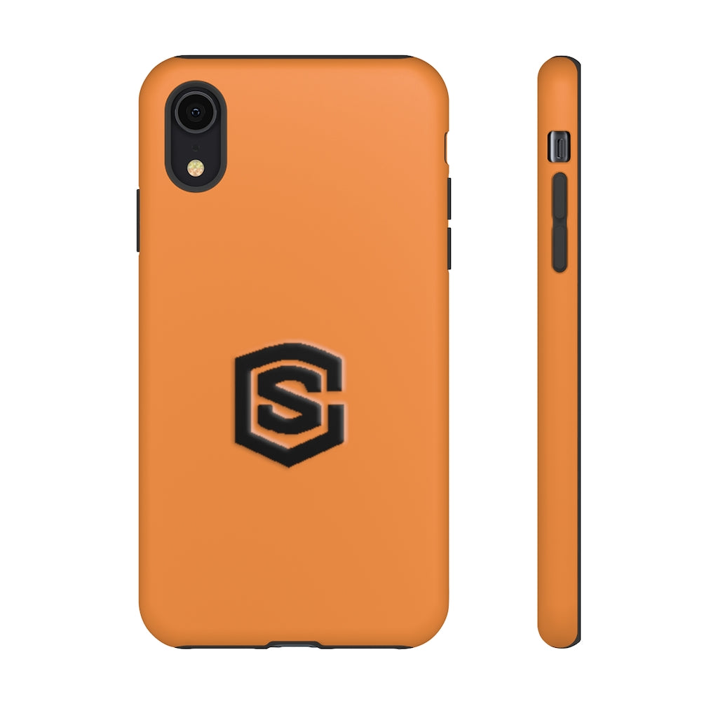 Orange Tough Cases Black Logo