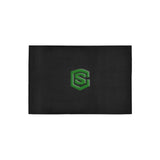 Black Doormat 24" x 16" (Sponge Material) with Green Logo Doormat 24" x 16" (Sponge Material)