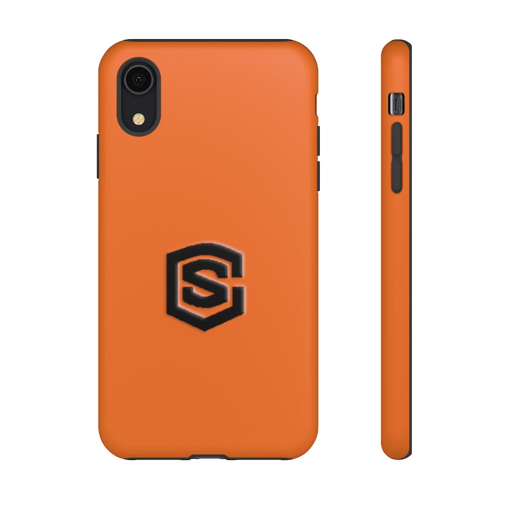 Orange Tough Cases Black Logo
