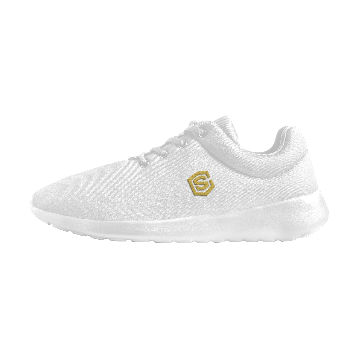 gold logo Women's Athletic Shoes (Model 0200)