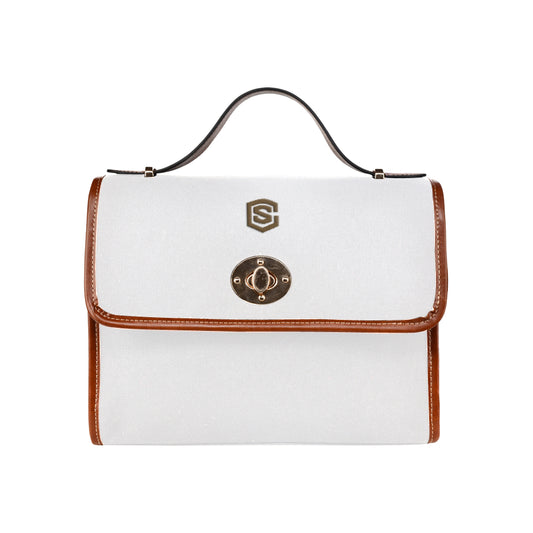 PINK WATERFROOF CANVAS BAGbrown logo Waterproof Canvas Bag/All Over Print (Model 1641)