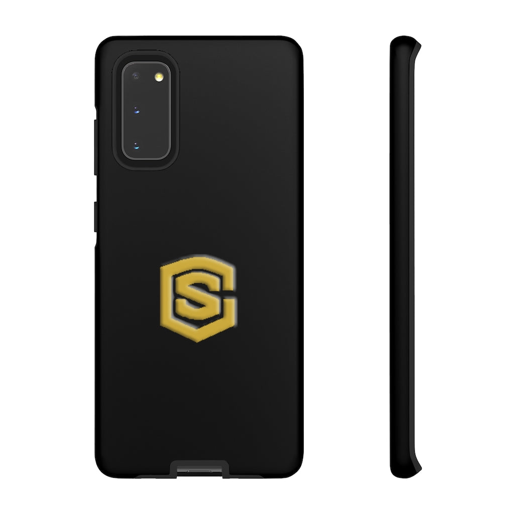 Black Tough Cases Gold Logo