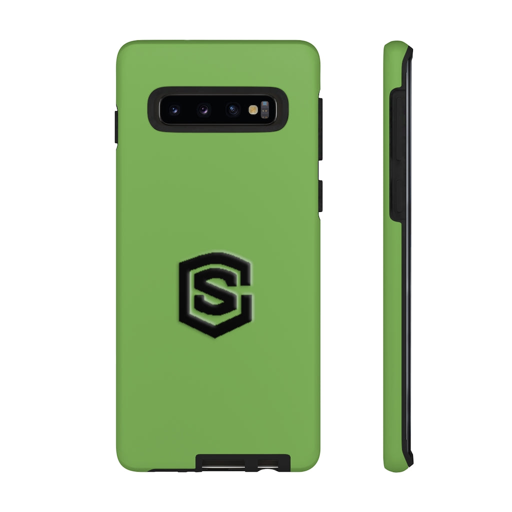 Green Tough Cases Black Logo