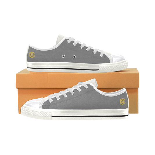 gold logo Women's Classic Canvas Shoes (Model 018)