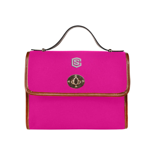 STRONG SCARLET WATERPROOF CANVAS BAG silver logo Waterproof Canvas Bag/All Over Print (Model 1641)